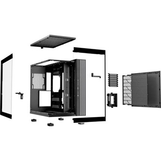 be quiet! Light Base 600 DX táp nélküli ablakos Mid Tower számítógépház fekete