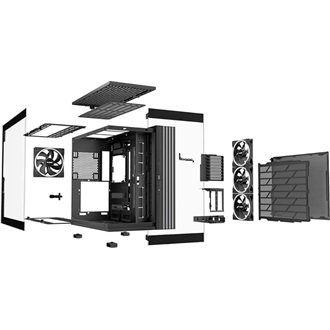 be quiet! Light Base 900 FX táp nélküli ablakos Full Tower számítógépház fekete