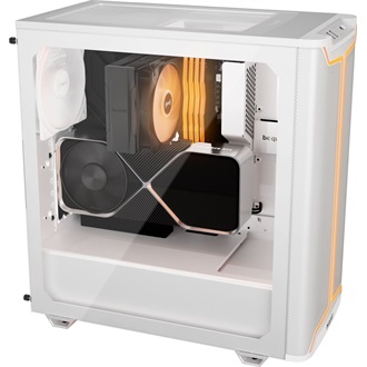 be quiet! PURE BASE 501 DX táp nélküli ablakos Mid Tower számítógépház fehér