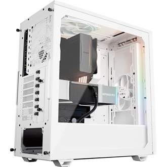 be quiet! PURE BASE 501 DX táp nélküli ablakos Mid Tower számítógépház fehér