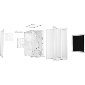 be quiet! PURE BASE 501 DX táp nélküli ablakos Mid Tower számítógépház fehér