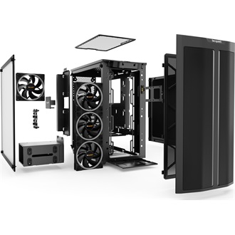 be quiet! Pure Base 500 FX táp nélküli ablakos Mid Tower számítógépház fekete