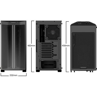 be quiet! Pure Base 500 FX táp nélküli ablakos Mid Tower számítógépház fekete
