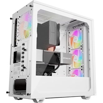 be quiet! Pure Base 501 LX táp nélküli ablakos Mid Tower számítógépház fehér