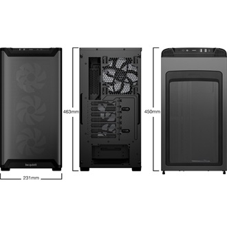 be quiet! Pure Base 501 LX táp nélküli ablakos Mid Tower számítógépház fekete