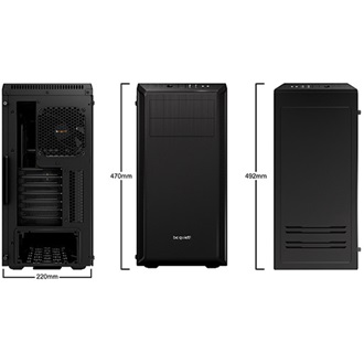 be quiet! Pure Base 600 ablakos Mid Tower számítógépház fekete