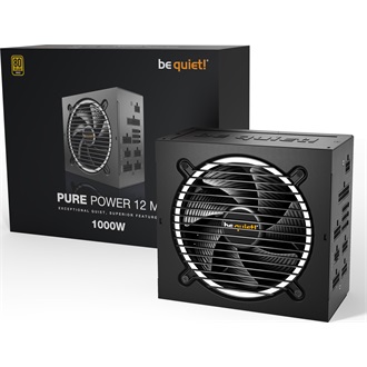 be quiet! Pure Power 12 M ATX silent desktop tápegység 1000W 80+ Gold BOX