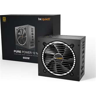 be quiet! Pure Power 12 M ATX silent desktop tápegység 650W 80+ Gold BOX