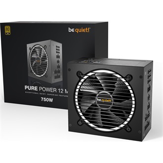 be quiet! Pure Power 12 M ATX silent desktop tápegység 750W 80+ Gold BOX