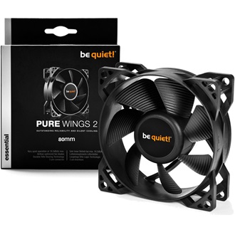 be quiet! Pure Wings 2 80mm rendszerhűtő ventilátor fekete