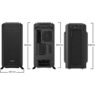be quiet! Silent Base 802 Black táp nélküli Full Tower számítógépház fekete