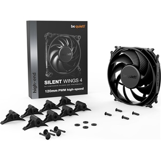 be quiet! Silent Wings 4 120mm rendszerhűtő ventilátor fekete