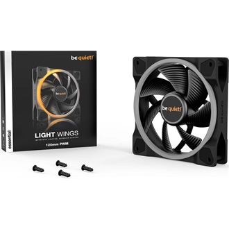 be quiet! Silent Wings Pro 4 120mm rendszerhűtő ventilátor fekete