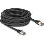 Delock RJ45 CAT6A U/FTP -> RJ45 CAT6A U/FTP M/M adatkábel 10m fekete ultrahajlékony belső fém borítássa