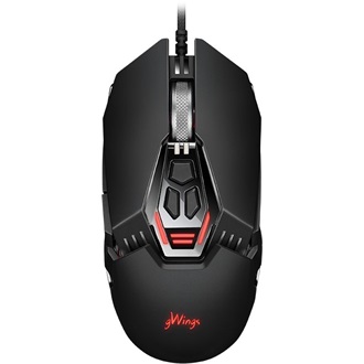 gWings GW9X7M optikai USB gaming egér fekete