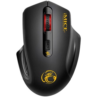 iMICE E/G-1800 optikai vezeték nélküli egér fekete