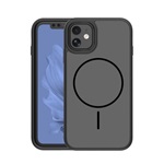 iPhone 11 GIGAPACK Szilikon telefonvédő műanyag hátlap, MagSafe, FEKETE