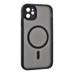 iPhone 11 GIGAPACK Szilikon telefonvédő ütésállóság, MagSafe, FEKETE