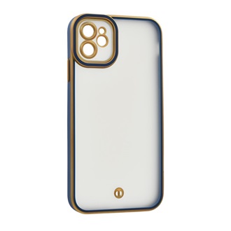 iPhone 11 GIGAPACK Szilikon telefonvédő ütésállóság, kameravédő, ARANY/SÖTÉTKÉK