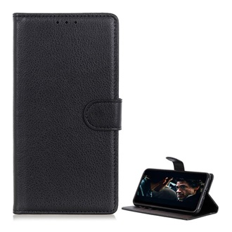 iPhone 11 Pro Gigapack tok álló, bőr hatású FLIP, prémium, FEKETE