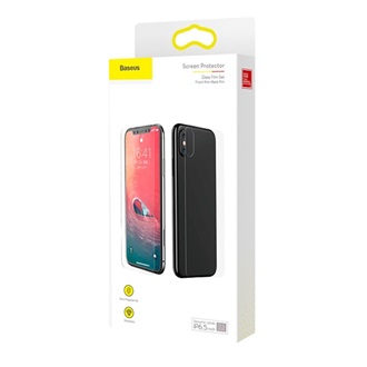 iPhone 11 Pro Max BASEUS képernyővédő üveg első és hátsó, 9H, ÁTLÁTSZÓ