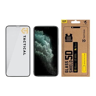 iPhone 11 Pro / XS 5.8 / X 5.8 TACTICAL GLASS SHIELD 5D képernyővédő üveg 5D, 9H, FEKETE