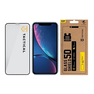 iPhone 11 / XR 6.1 TACTICAL GLASS SHIELD 5D képernyővédő üveg 5D, 9H, FEKETE