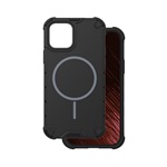 iPhone 12 GIGAPACK Defender műanyag telefonvédő ütésállóság, MagSafe, FEKETE