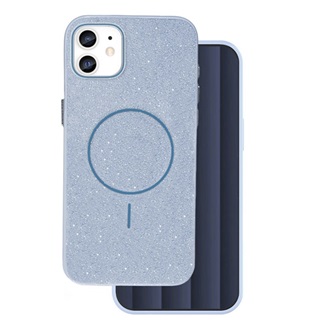 iPhone 12 GIGAPACK Szilikon telefonvédő műanyag hátlap, csillogó, VILÁGOSKÉK