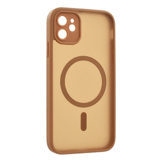 iPhone 12 GIGAPACK Szilikon telefonvédő ütésállóság, MagSafe, VILÁGOSBARNA