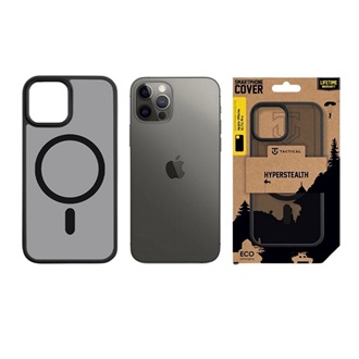 iPhone 12 Pro / 12 TACTICAL MAGFORCE HYPERSTEALTH szilikon telefonvédő ütésállóság, MagSafe, FEKETE