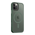 iPhone 12 Pro / 12 TACTICAL MAGFORCE HYPERSTEALTH szilikon telefonvédő ütésállóság, MagSafe, SÖTÉTZÖLD