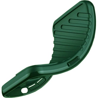 iPhone 12 Pro Max Gigapack szilikon telefonvédő ütésállóság, dombor minta, SÖTÉTZÖLD