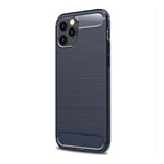 iPhone 12 Pro Max Gigapack szilikon telefonvédő ütésállóság, karbon minta, SÖTÉTKÉK