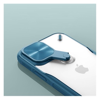 iPhone 12 Pro NILLKIN CYCLOPS műanyag telefonvédő ütésállóság, kitámasztó, PIROS