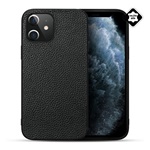 iPhone 12 mini Gigapack Szilikon telefonvédő valódi bőr bevonat FEKETE