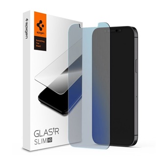 iPhone 12 mini SPIGEN SLIM HD ANTIBLUE képernyővédő üveg 2.5D, 9H, ÁTLÁTSZÓ
