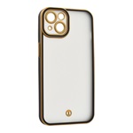 iPhone 13 GIGAPACK Szilikon telefonvédő ütésállóság, kameravédő, ARANY/FEKETE