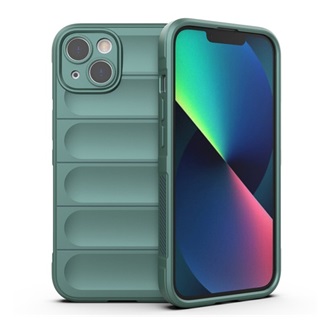 iPhone 13 GIGAPACK szilikon telefonvédő ütésállóság, 3D, SÖTÉTZÖLD