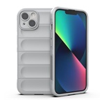 iPhone 13 Gigapack szilikon telefonvédő ütésállóság, 3D, VILÁGOSSZÜRKE