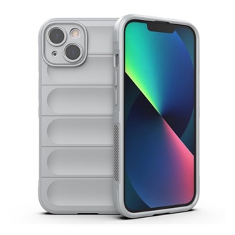 iPhone 13 Gigapack szilikon telefonvédő ütésállóság, 3D, VILÁGOSSZÜRKE