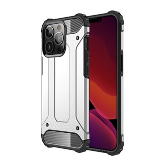 iPhone 13 Pro Gigapack Defender szilikon telefonvédő ütésállóság, fémhatás, EZÜST