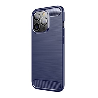 iPhone 13 Pro Gigapack szilikon telefonvédő ütésállóság, karbon minta, SÖTÉTKÉK