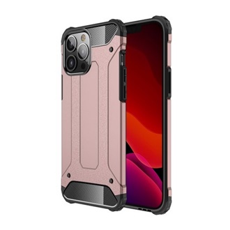 iPhone 13 Pro Max Gigapack Defender szilikon telefonvédő ütésállóság, fémhatás, RÓZSASZÍN