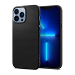 iPhone 13 Pro Max SPIGEN LIQUID AIR szilikon telefonvédő ütésállóság, rombusz, FEKETE