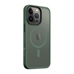 iPhone 13 Pro TACTICAL MAGFORCE HYPERSTEALTH szilikon telefonvédő ütésállóság, MagSafe, SÖTÉTZÖLD