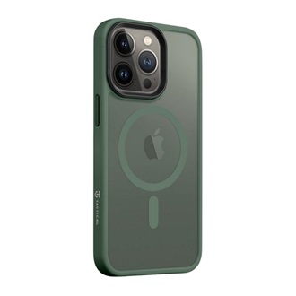 iPhone 13 Pro TACTICAL MAGFORCE HYPERSTEALTH szilikon telefonvédő ütésállóság, MagSafe, SÖTÉTZÖLD