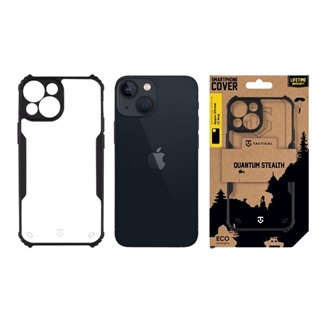 iPhone 13 mini TACTICAL QUANTUM STEALTH szilikon telefonvédő ütésállóság, kameravédő, FEKETE