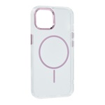 iPhone 14 GIGAPACK Szilikon telefonvédő műanyag hátlap, légpárnás sarok, RÓZSASZÍN