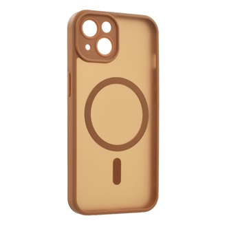 iPhone 14 GIGAPACK Szilikon telefonvédő ütésállóság, MagSafe, VILÁGOSBARNA
